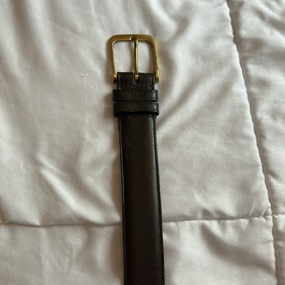 VINTAGE MOCHA COACH BELT - Picture 4 of 8